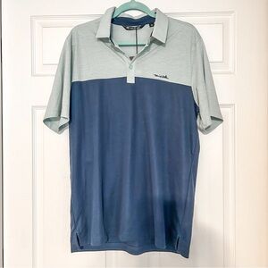 Travis Mathew Two-Tone Blue Polo